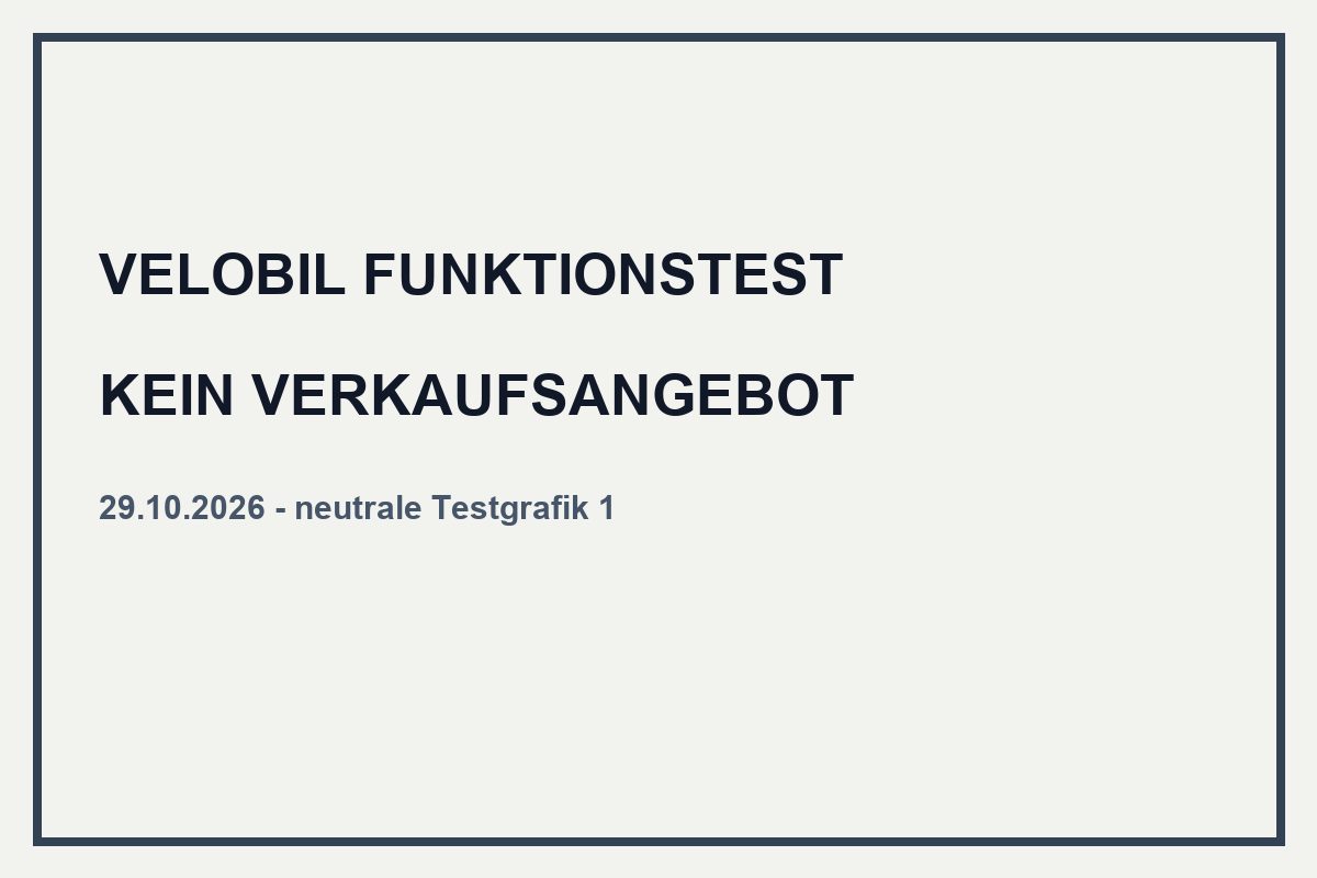 VELOBIL Test Technische Abnahme